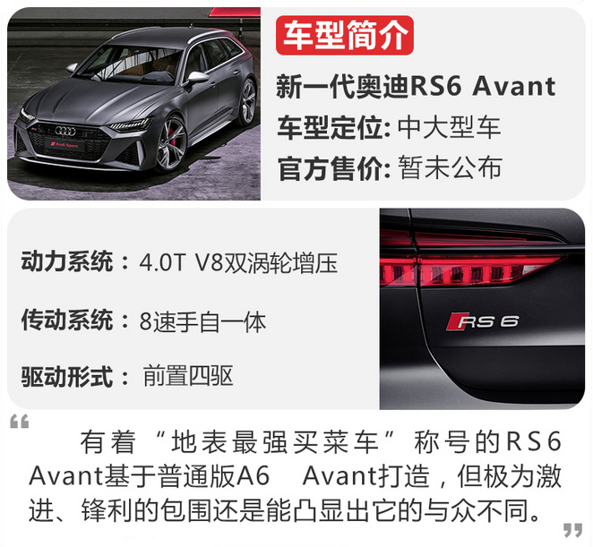 外观激进3.6秒破百新一代奥迪RS6 Avant解析-图2